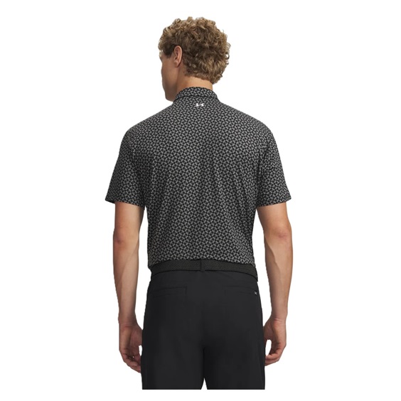 Under Armour T2G Printed Herren Poloshirt, schwarz