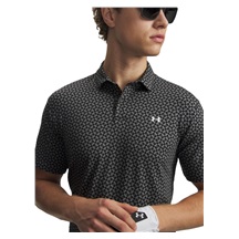 Under Armour T2G Printed Herren Poloshirt, schwarz