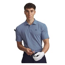 Under Armour T2G Printed Herren Poloshirt, blau/weiss