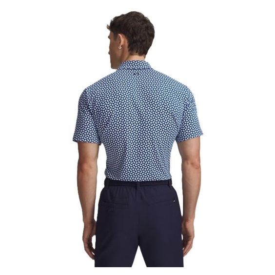 Under Armour T2G Printed Herren Poloshirt, blau/weiss