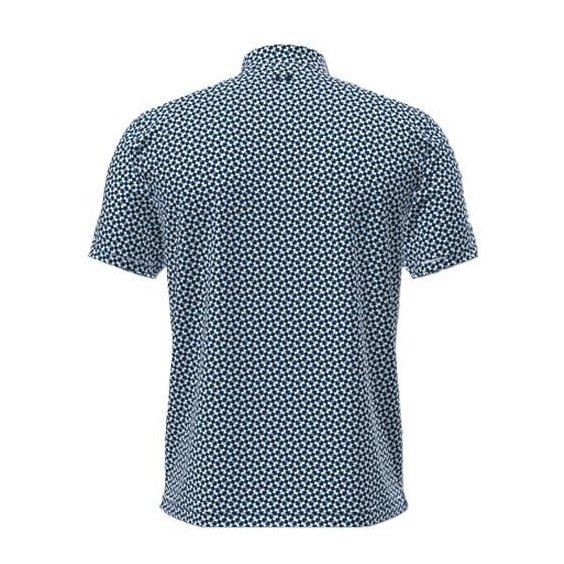 Under Armour T2G Printed Herren Poloshirt, blau/weiss