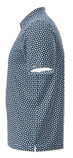 Under Armour T2G Printed Herren Poloshirt, blau/weiss