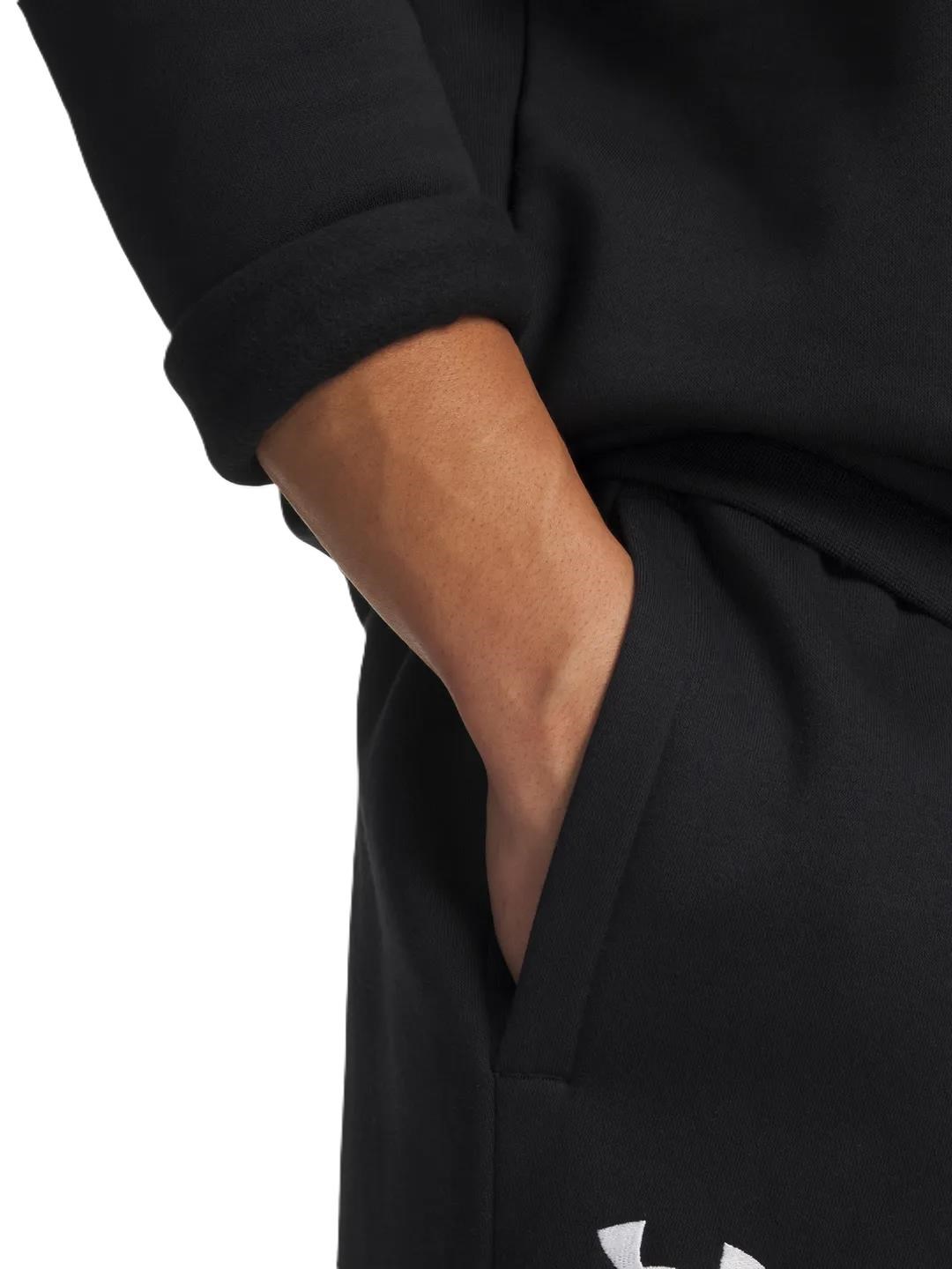 Under Armour Icon Fleece 1/4 Zip Herren Sweatshirt, schwarz