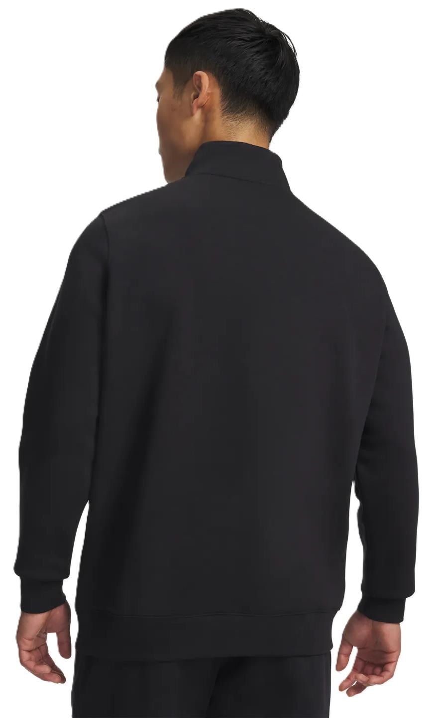 Under Armour Icon Fleece 1/4 Zip Herren Sweatshirt, schwarz