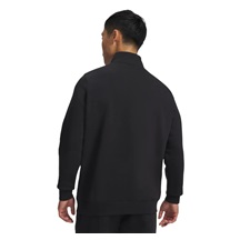 Under Armour Icon Fleece 1/4 Zip Herren Sweatshirt, schwarz