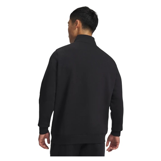 Under Armour Icon Fleece 1/4 Zip Herren Sweatshirt, schwarz
