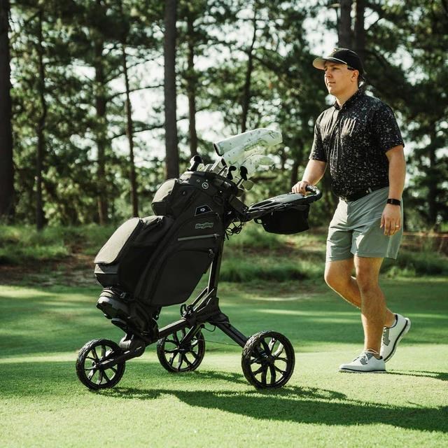Bag Boy Nitron Auto-Open Golf Trolley, schwarz/slate