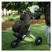 Bag Boy Nitron Auto-Open Golf Trolley, ice blau/weiss