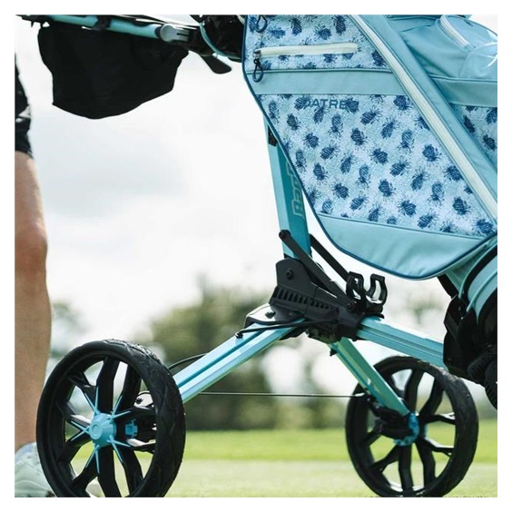 Bag Boy Nitron Auto-Open Golf Trolley, ice blau/weiss