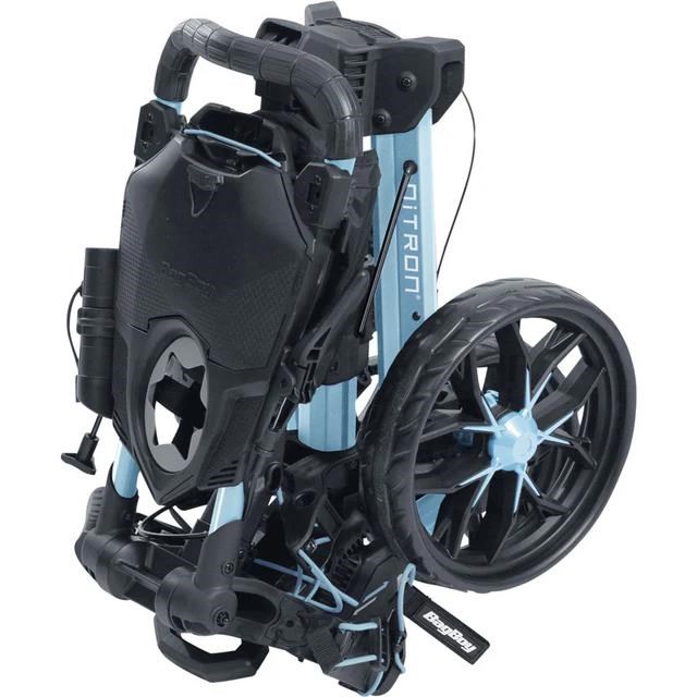 Bag Boy Nitron Auto-Open Golf Trolley, ice blau/weiss