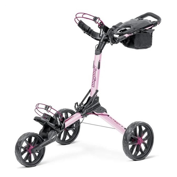 Bag Boy Nitron Auto-Open Golf Trolley, rosa/wine