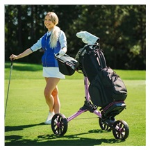 Bag Boy Nitron Auto-Open Golf Trolley, rosa/wine
