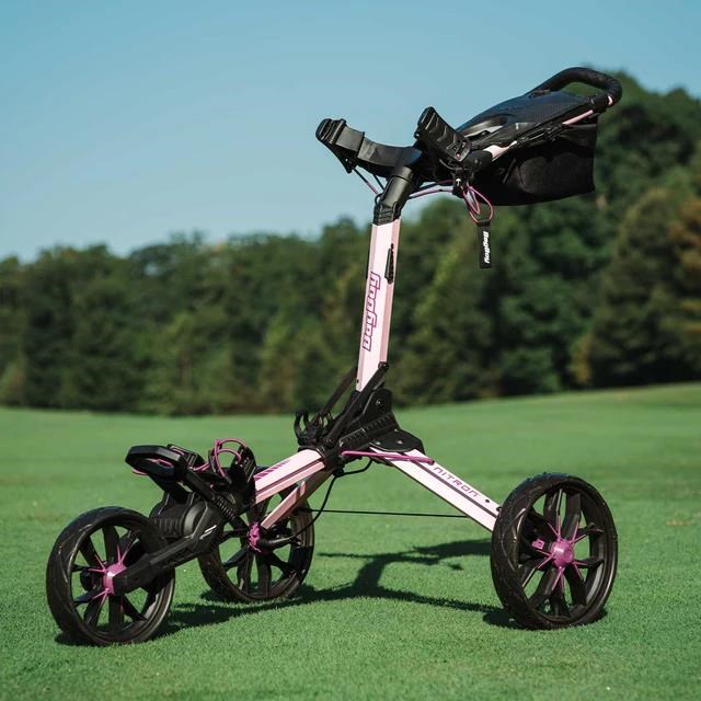 Bag Boy Nitron Auto-Open Golf Trolley, rosa/wine