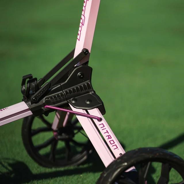 Bag Boy Nitron Auto-Open Golf Trolley, rosa/wine