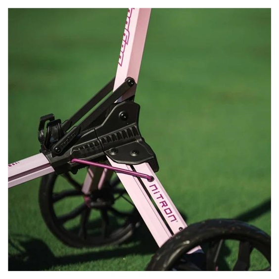 Bag Boy Nitron Auto-Open Golf Trolley, rosa/wine