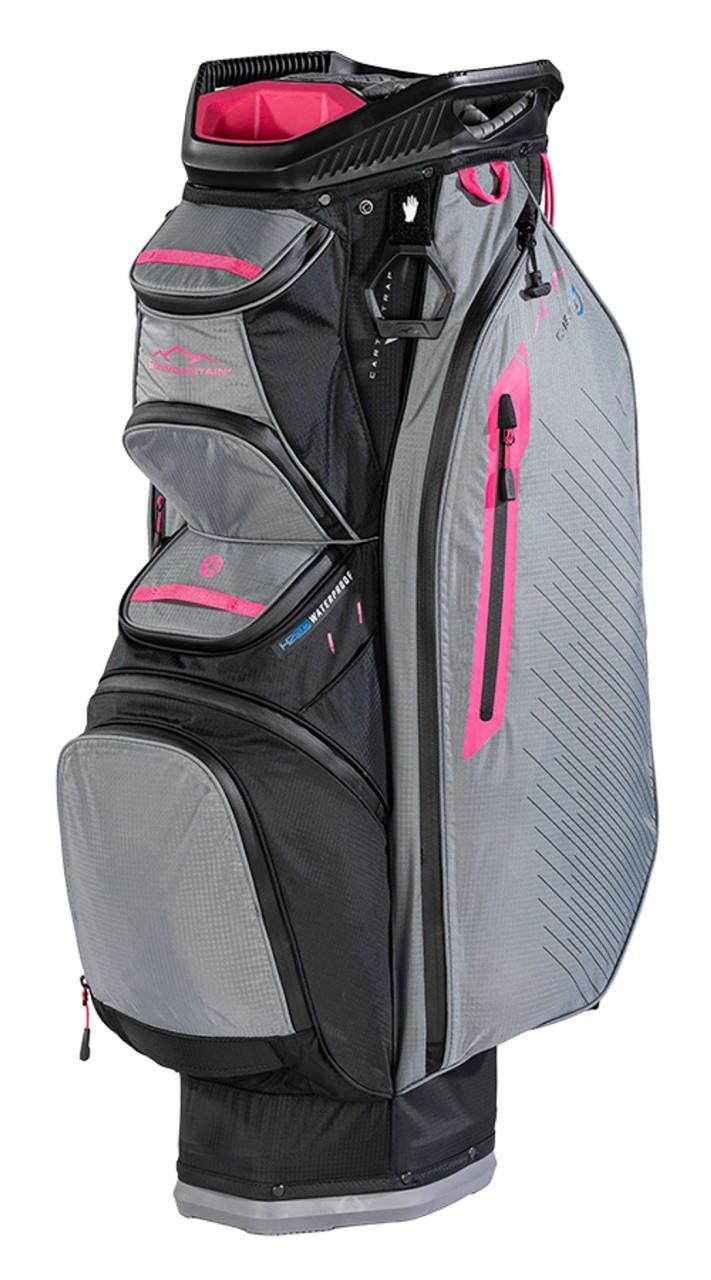 Sun Mountain H2NO C130 Cartbag, schwarz/grau/rosa