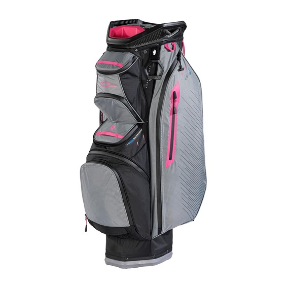 Sun Mountain H2NO C130 Cartbag, schwarz/grau/rosa