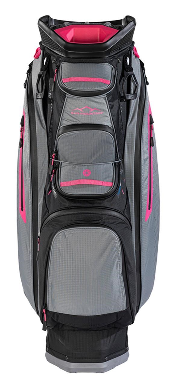 Sun Mountain H2NO C130 Cartbag, schwarz/grau/rosa