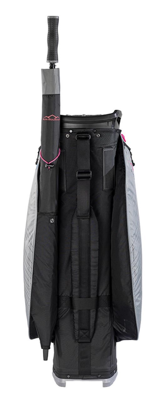 Sun Mountain H2NO C130 Cartbag, schwarz/grau/rosa