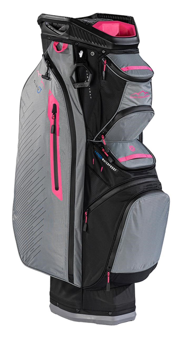 Sun Mountain H2NO C130 Cartbag, schwarz/grau/rosa