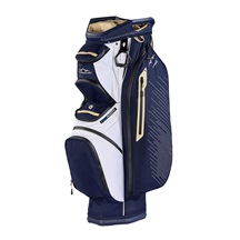 Sun Mountain H2NO C130 Cartbag, dunkelblau/gold/weiss