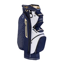 Sun Mountain H2NO C130 Cartbag, dunkelblau/gold/weiss