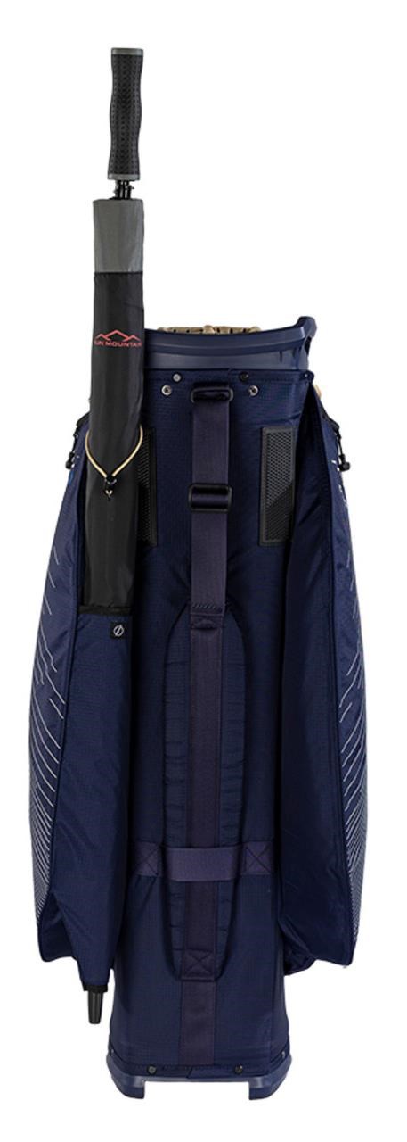 Sun Mountain H2NO C130 Cartbag, dunkelblau/gold/weiss