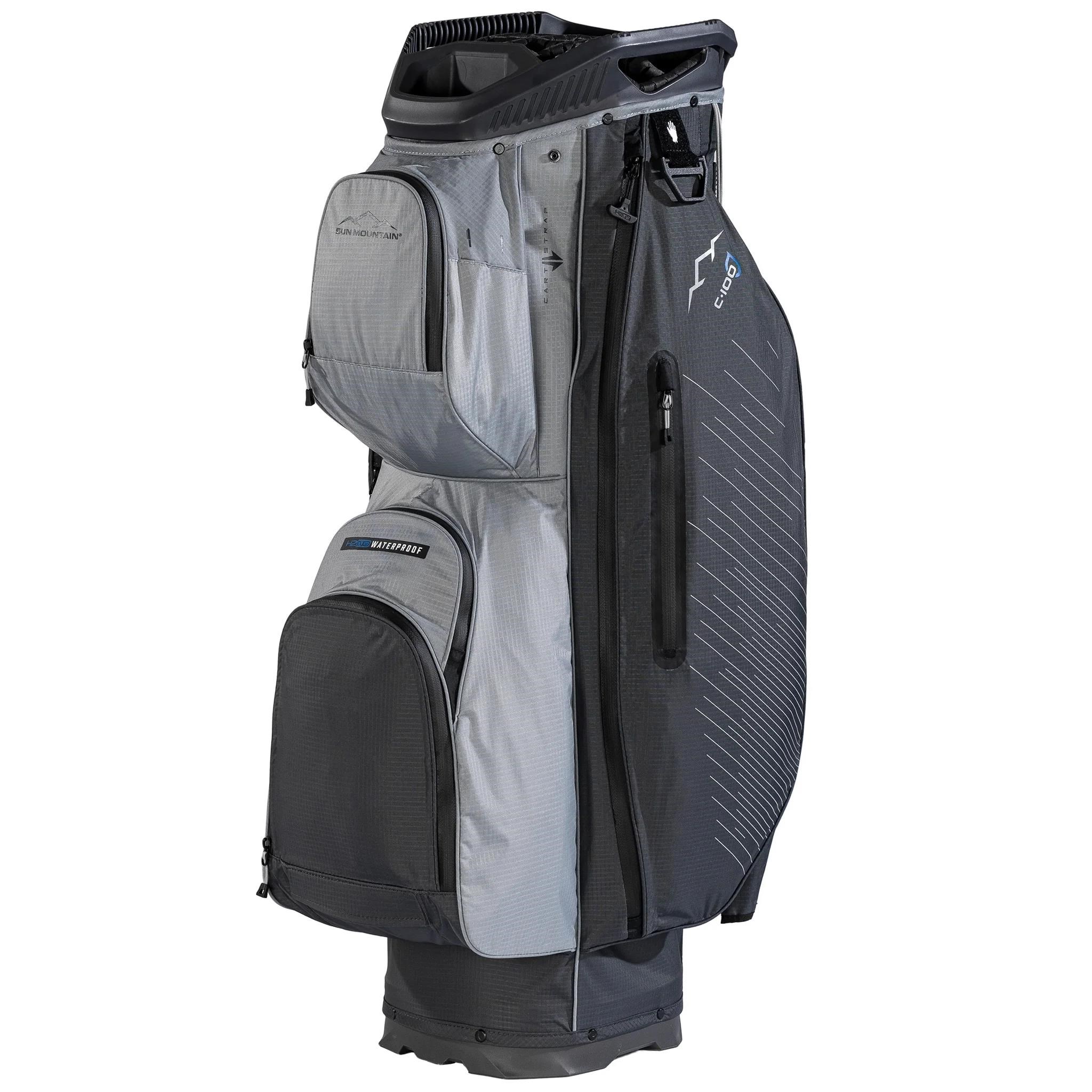 Sun Mountain H2NO C100 Waterproof Cartbag 14 WAY, steel/cadet