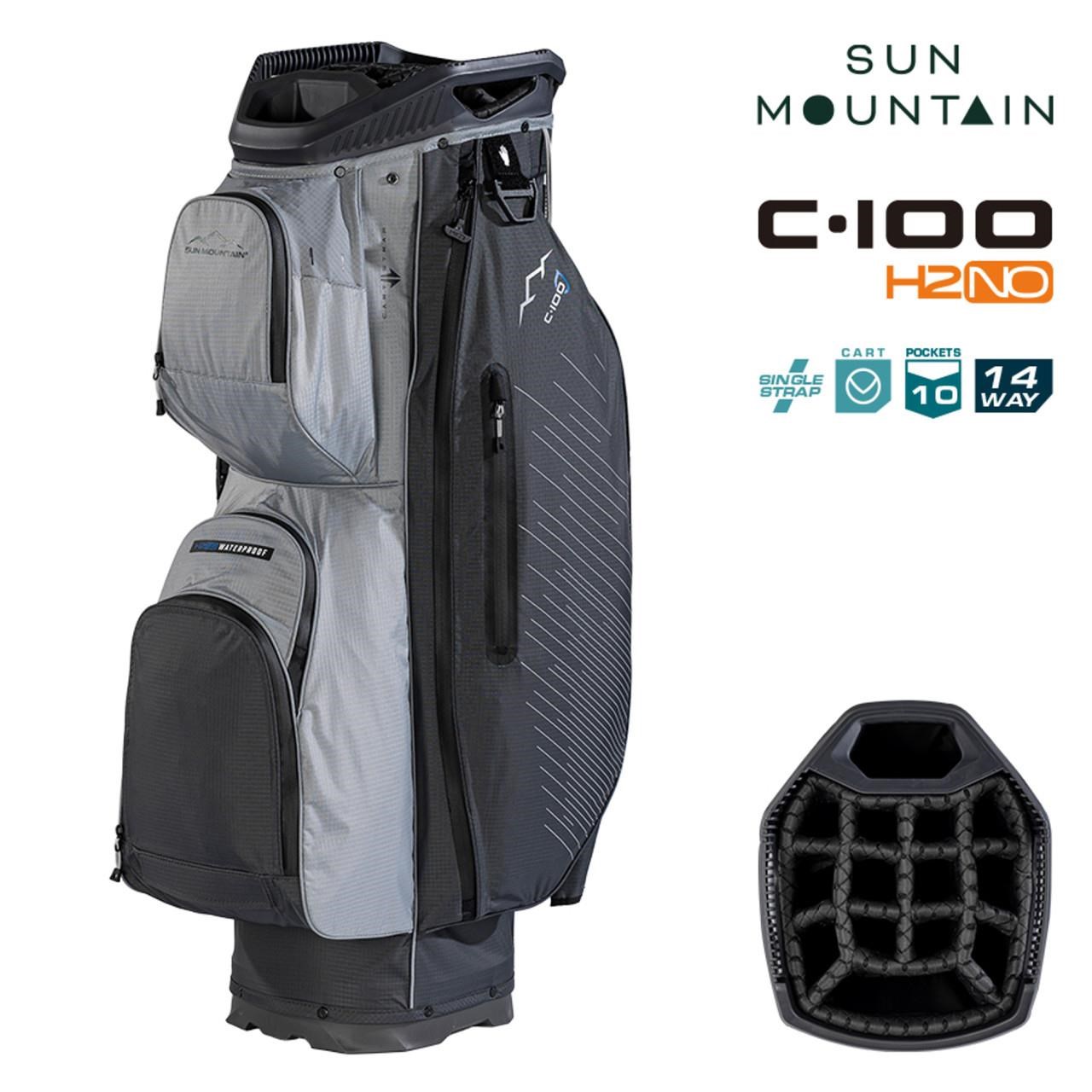 Sun Mountain H2NO C100 Waterproof Cartbag 14 WAY, steel/cadet