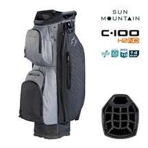 Sun Mountain H2NO C100 Waterproof Cartbag 14 WAY, steel/cadet