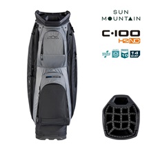 Sun Mountain H2NO C100 Waterproof Cartbag 14 WAY, steel/cadet