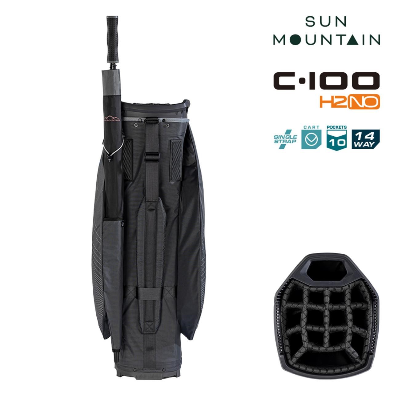 Sun Mountain H2NO C100 Waterproof Cartbag 14 WAY, steel/cadet
