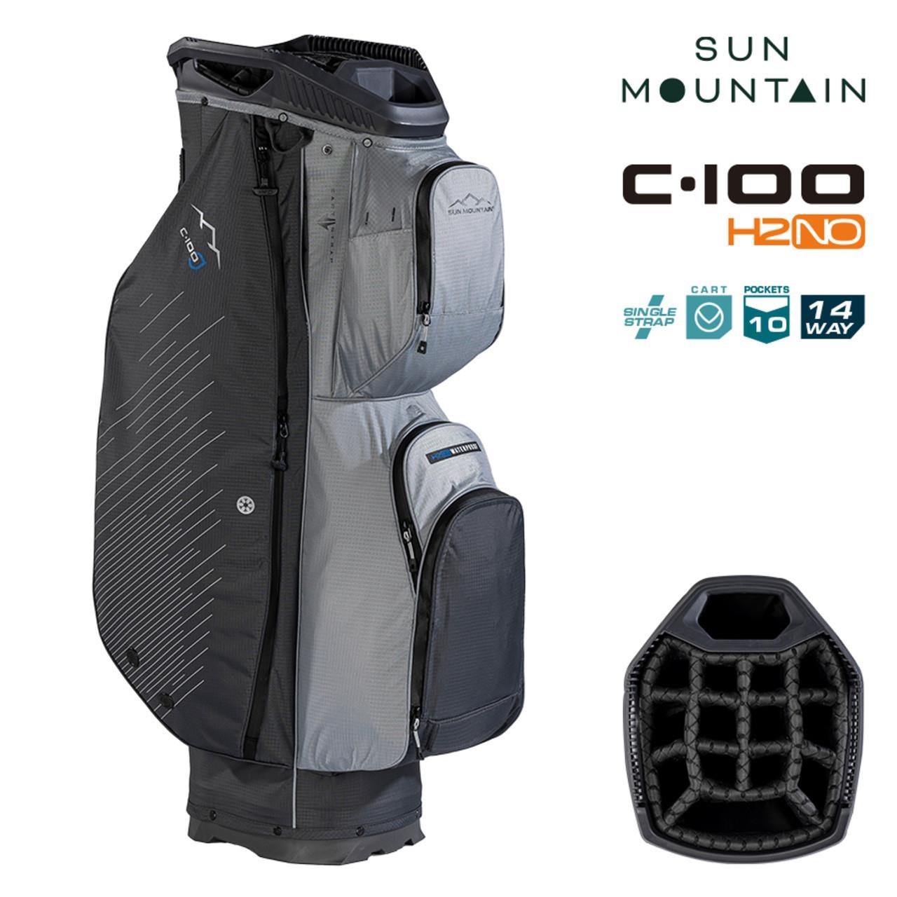 Sun Mountain H2NO C100 Waterproof Cartbag 14 WAY, steel/cadet