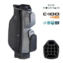 Sun Mountain H2NO C100 Waterproof Cartbag 14 WAY, steel/cadet