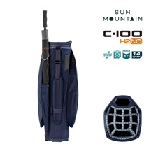 Sun Mountain H2NO C100 Waterproof Cartbag 14 WAY, navy/ash/platinum