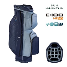 Sun Mountain H2NO C100 Waterproof Cartbag 14 WAY, navy/ash/platinum
