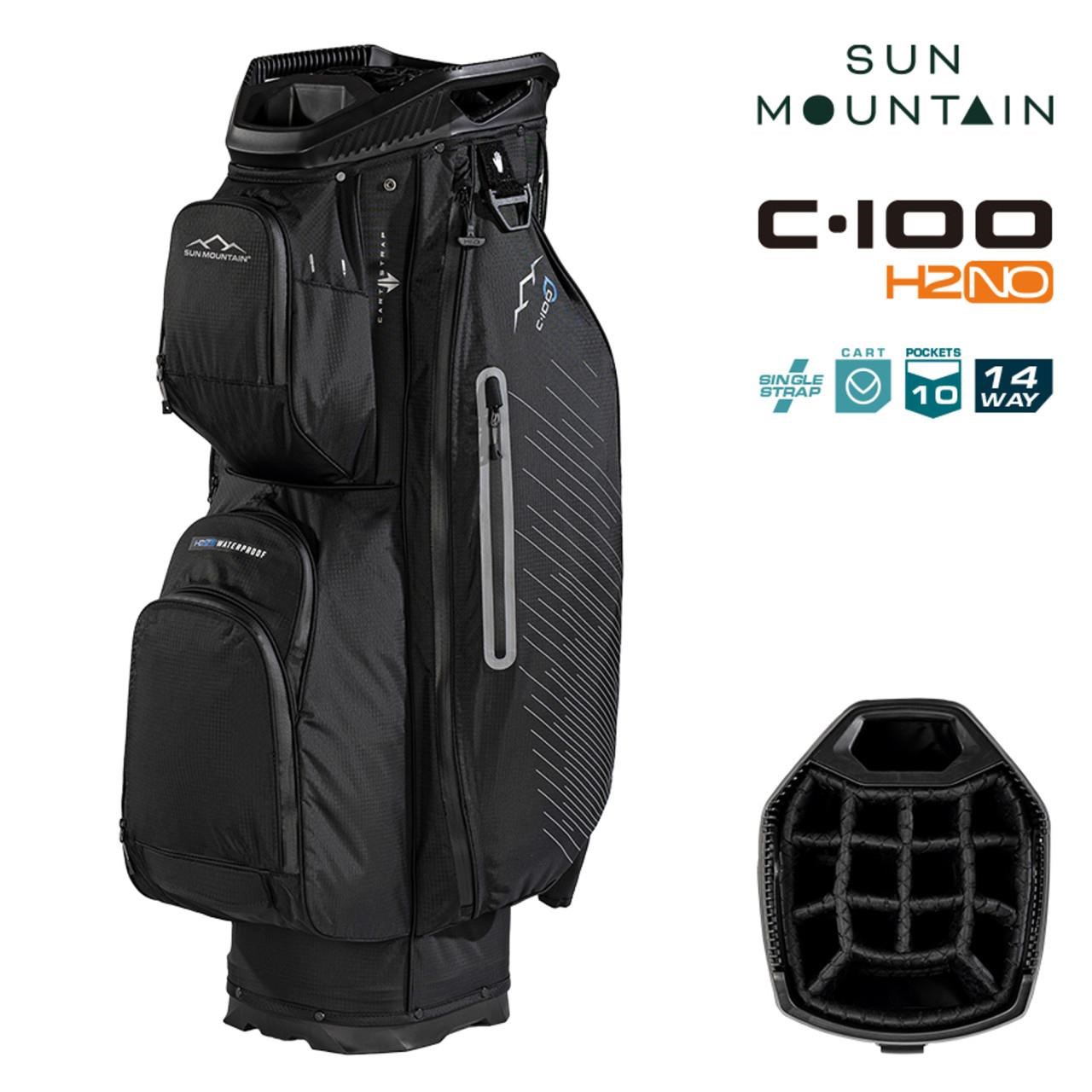 Sun Mountain H2NO C100 Waterproof Cartbag 14 WAY, black