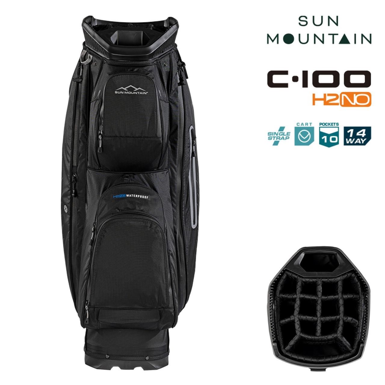 Sun Mountain H2NO C100 Waterproof Cartbag 14 WAY, black