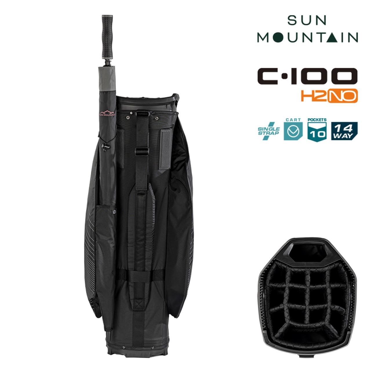 Sun Mountain H2NO C100 Waterproof Cartbag 14 WAY, black
