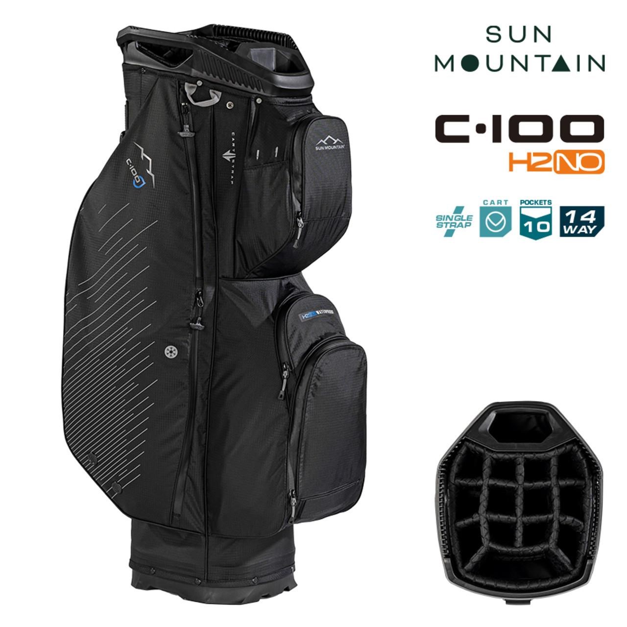 Sun Mountain H2NO C100 Waterproof Cartbag 14 WAY, black
