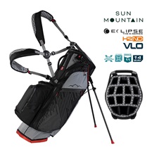Sun Mountain H2NO  E-4.5 14 WAY VLO Waterproof Standbag, nickel/black/red