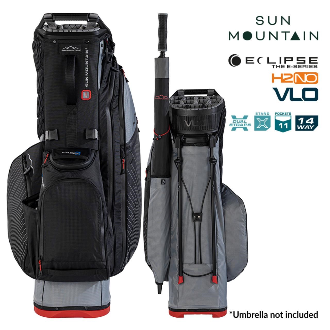 Sun Mountain H2NO  E-4.5 14 WAY VLO Waterproof Standbag, nickel/black/red