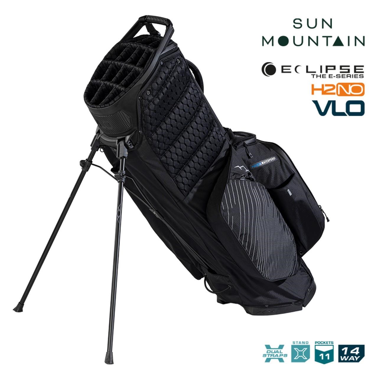 Sun Mountain H2NO  E-4.5 14 WAY VLO Waterproof Standbag, black/steel