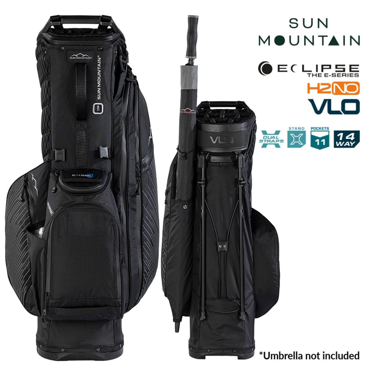 Sun Mountain H2NO  E-4.5 14 WAY VLO Waterproof Standbag, black/steel