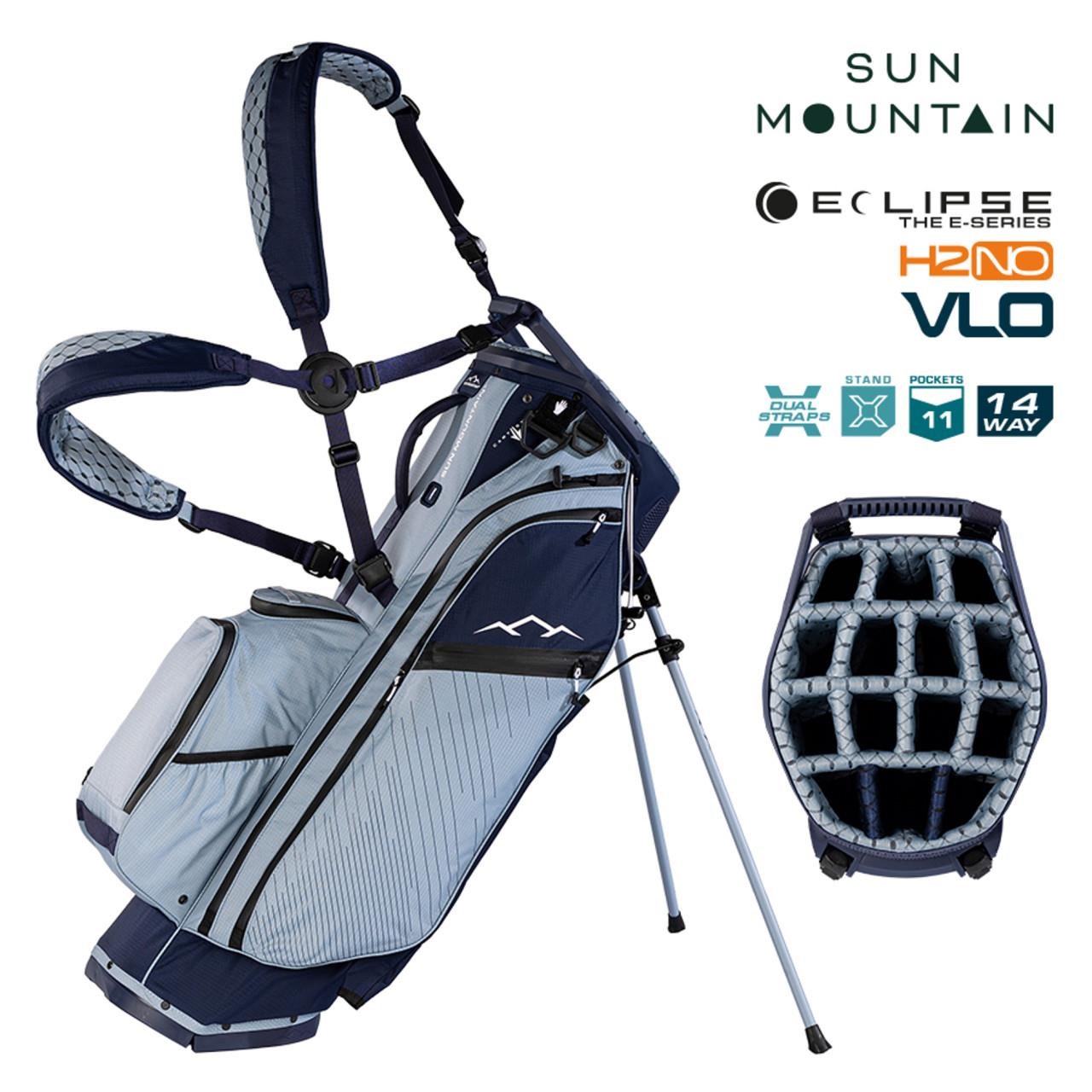 Sun Mountain H2NO  E-4.5 14 WAY VLO Waterproof Standbag, navy/ash