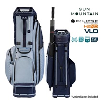 Sun Mountain H2NO  E-4.5 14 WAY VLO Waterproof Standbag, navy/ash