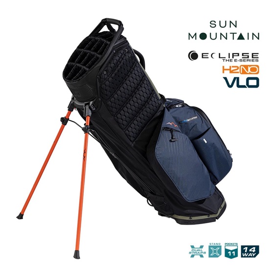 Sun Mountain H2NO  E-4.5 14 WAY VLO Waterproof Standbag, black/ink/olive