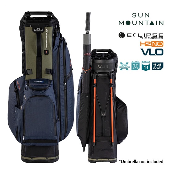 Sun Mountain H2NO  E-4.5 14 WAY VLO Waterproof Standbag, black/ink/olive
