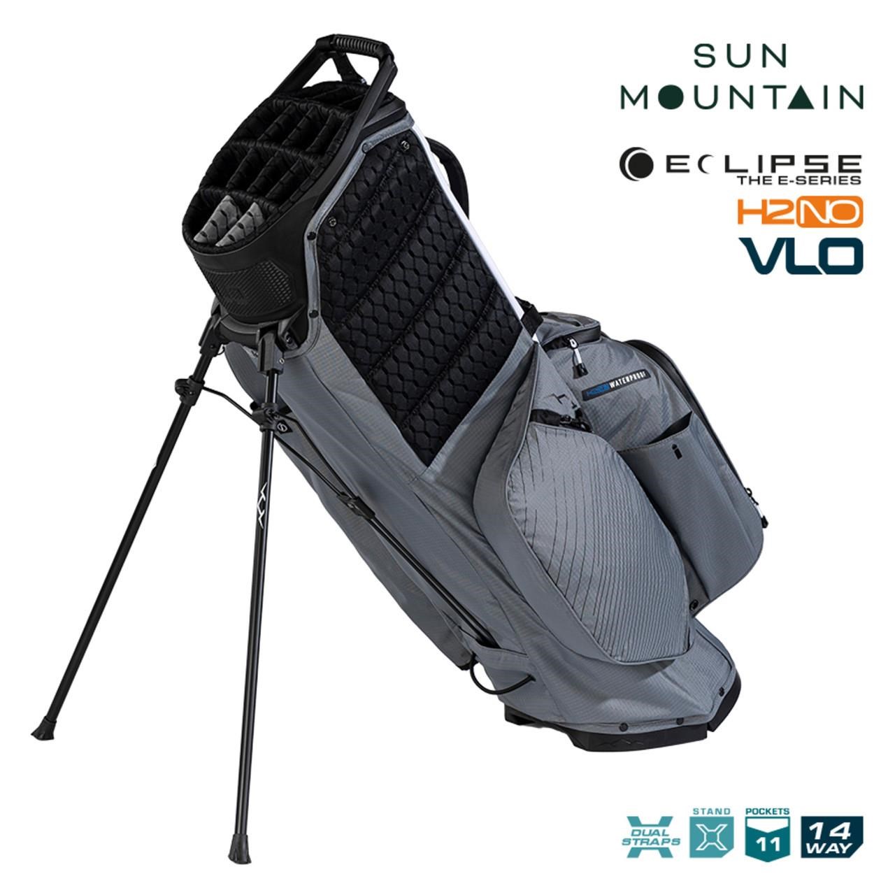 Sun Mountain H2NO  E-4.5 14 WAY VLO Waterproof Standbag, nickel/white/black