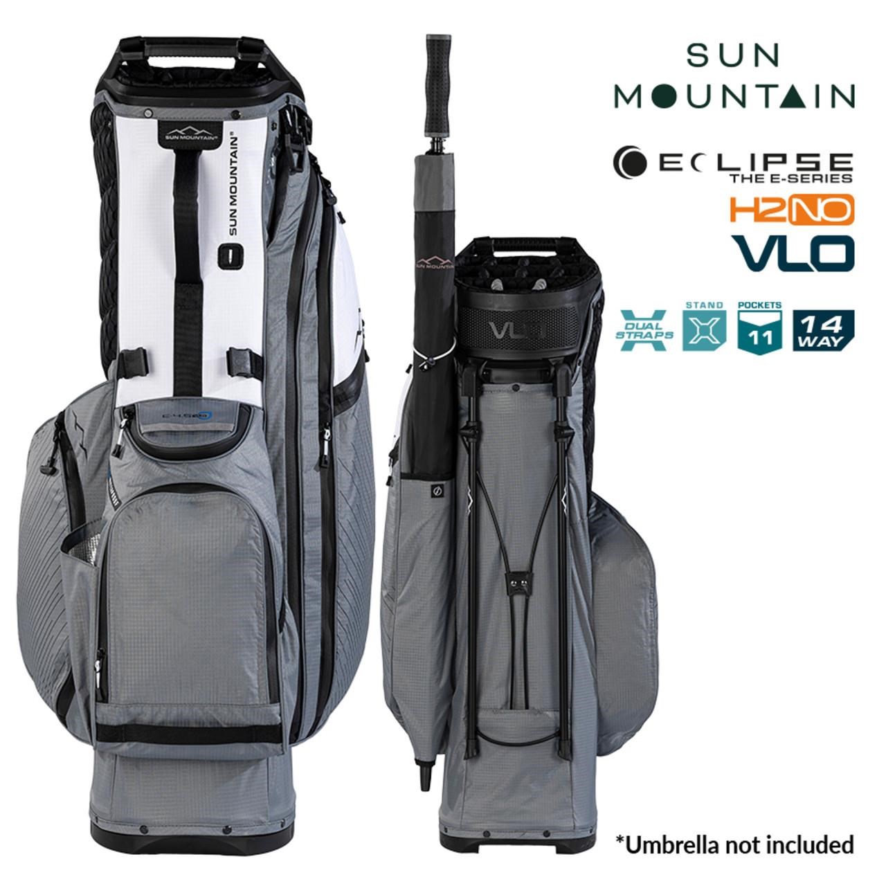 Sun Mountain H2NO  E-4.5 14 WAY VLO Waterproof Standbag, nickel/white/black